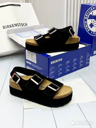 Замшевые сандалии Birkenstock 3 цвета