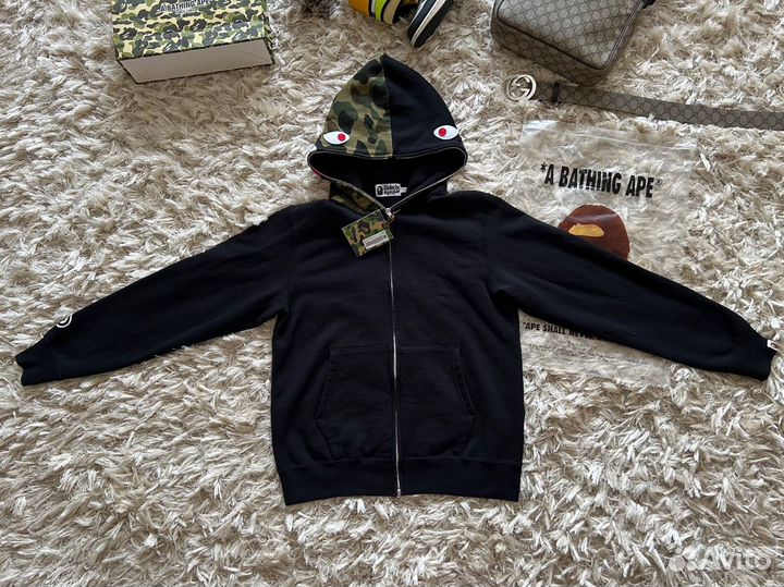 Bape Ponr зип худи оригинал