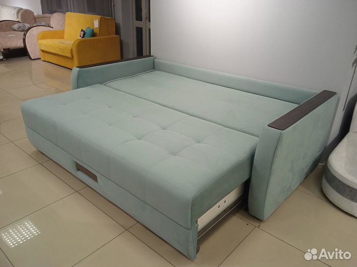 Прямой диван, диван кровать, Мальта 9, минт