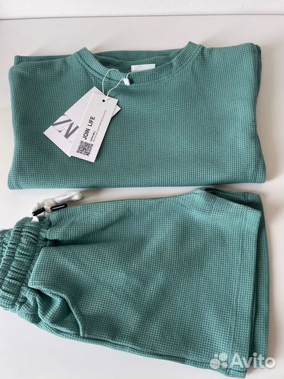 Костюм вафельный zara новый