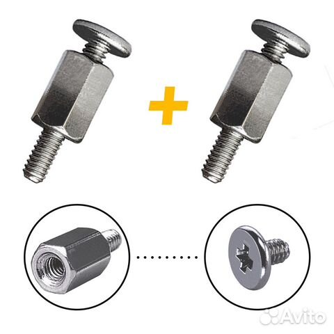 Стойка и винт крепления M.2 SSD накопителей для MS