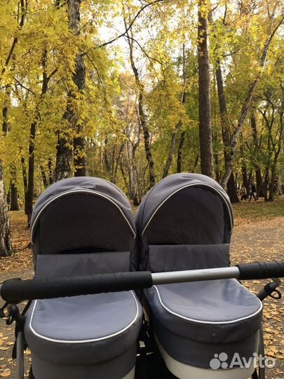Коляска для двойни mikado tween 3 в 1