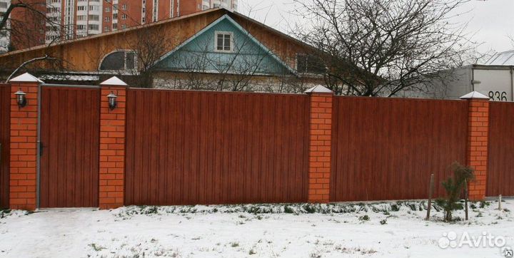 Профнастил под дерево