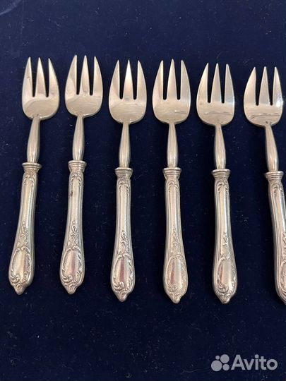 Столовые приборы мельхиор СССР Фаберже