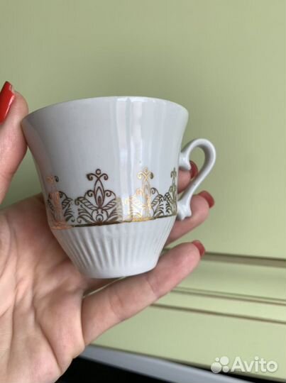 Винтаж СССР чашки кофейные пары блюдца