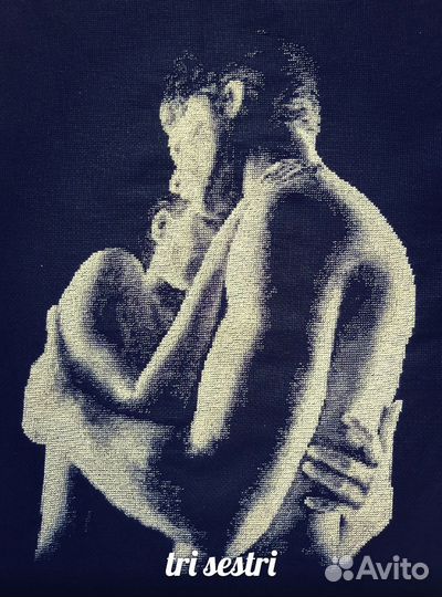 Картина, вышитая крестом, ручная работа