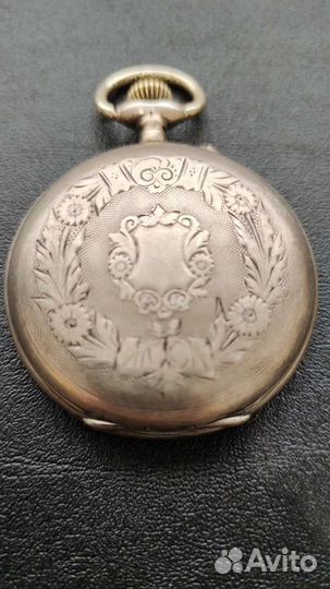 Часы карманные серебро Perret & Fils brenets