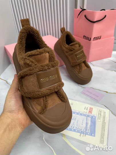 Кеды женские зимние Miu Miu