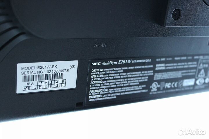 Монитор жк, NEC 20 дюймов