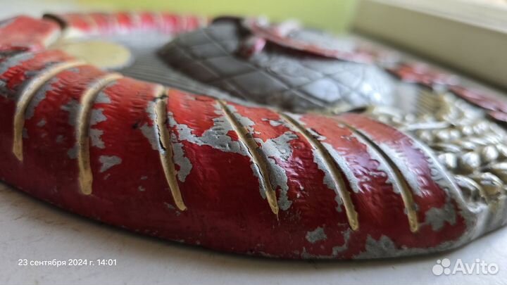 Герб СССР, барельеф (металл), размер-32Х26X4см