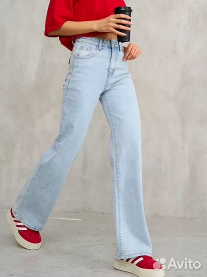 Джинсы палаццо женские 42