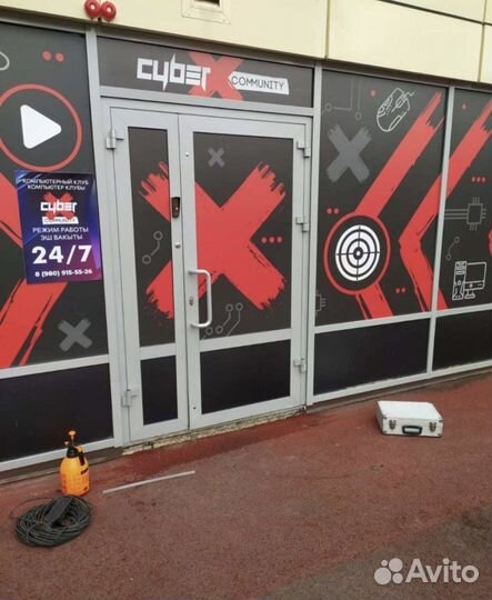 Печать баннеров наклеек реклама буквы