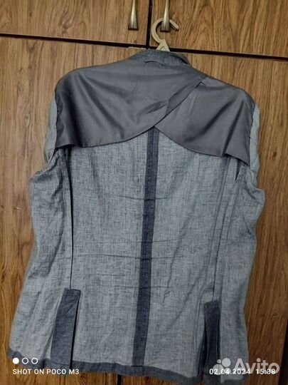 Пиджак мужской светло серый браузер