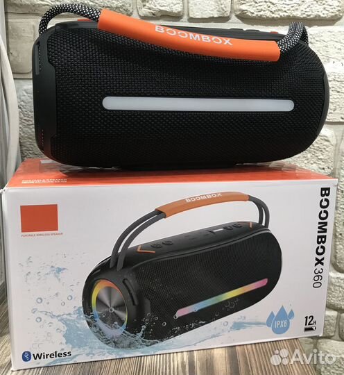 Колонка bluetooth boombox 360