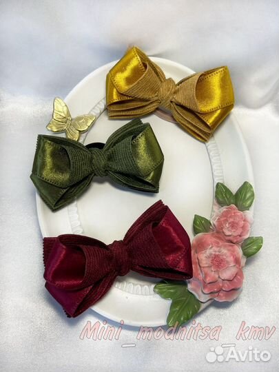 Банты из вельвета