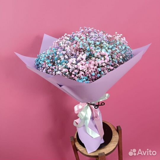 Букет из разноцветных гипсофил 11 шт