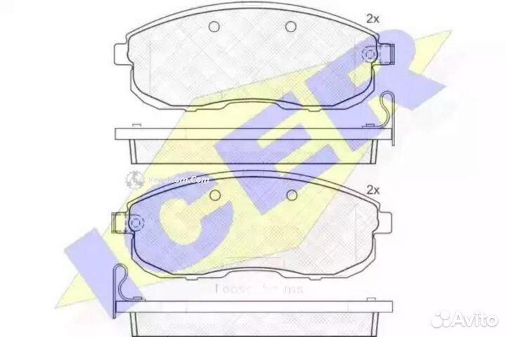 Колодки передние Suzuki SX4 181882