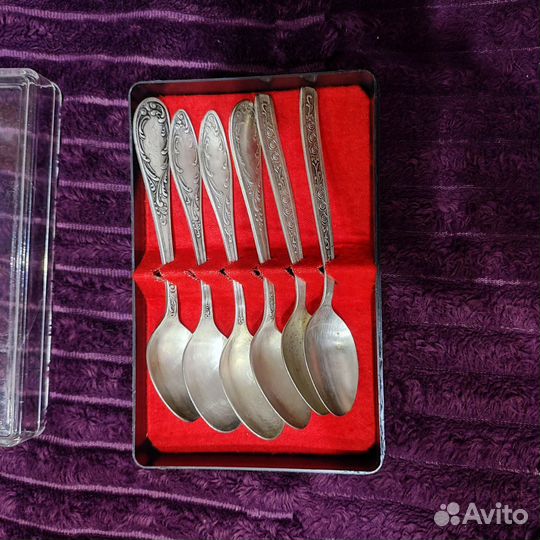 Набор СССР Мельхиор. Ложки, вилки, ножи
