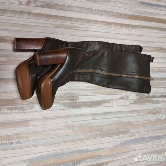 Сапоги женские натуральная кожа италия 37р