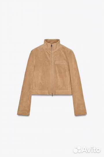 Куртка из натуральной замши zara