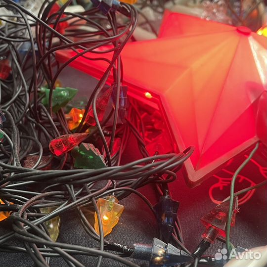 Гирлянды елочные СССР одним лотом (сзр)