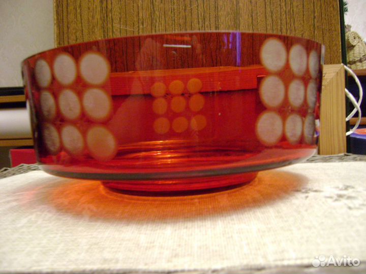 Ваза под фрукты б/у из СССР Д23см Колпино