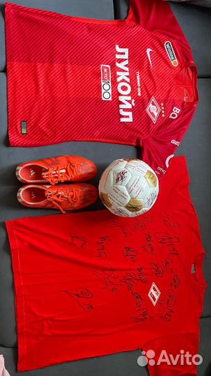 Футбольная форма с автографами Спартак Москва