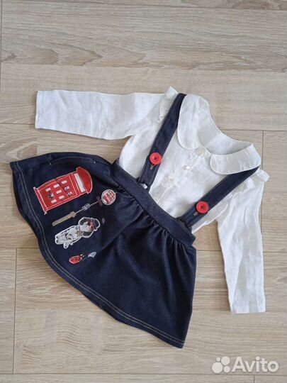 Блузка и юбка 86 размер