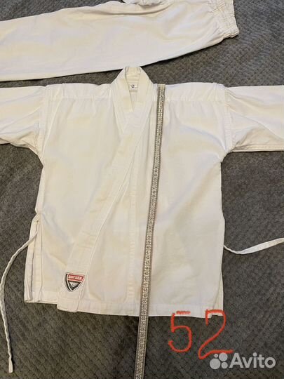 Кимоно белое хлопковое на рост 128