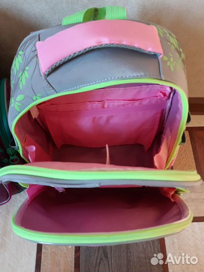 Портфель для девочки 1-4 кл. с ортопедич. спинкой