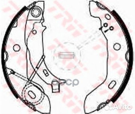 Колодки тормозные барабанные задн MB: W168 1.4