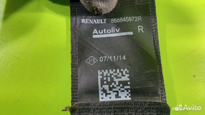 Ремень безопасности передний Renault Logan 2