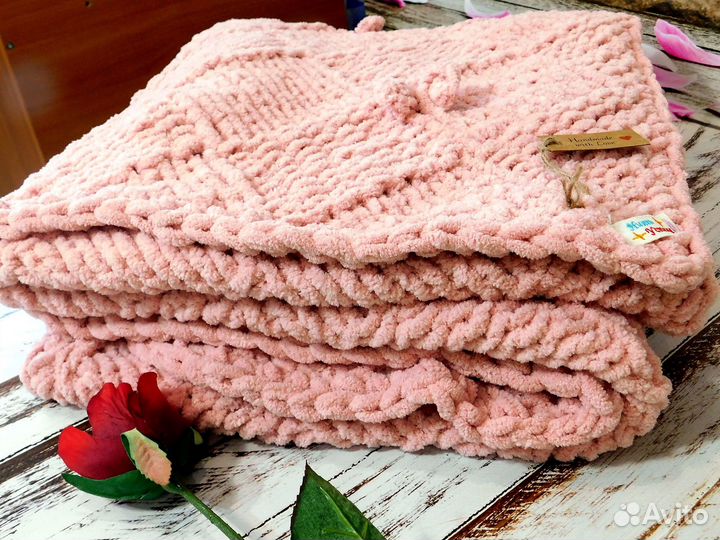 Плед плюшевый для новорожденного 