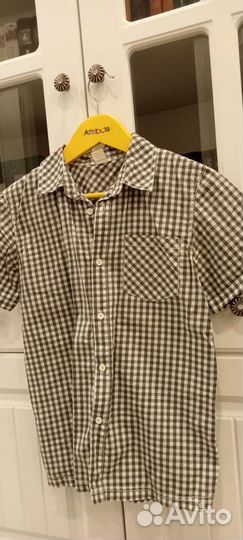 Рубашка с коротким рукавом 134 р 8-9 лет