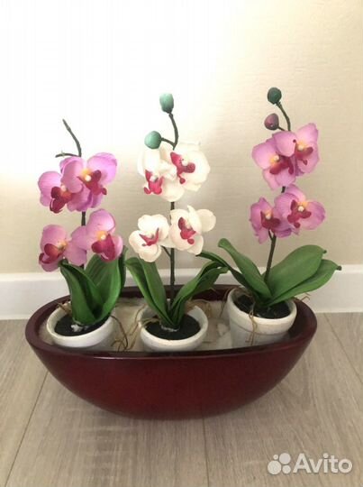 Орхидея фаленопсис. Искуственные)