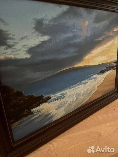 Картина маслом на холсте, Море,морской пейзаж