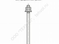 Болт фундаментный тип 5.1 прямой М36x1500