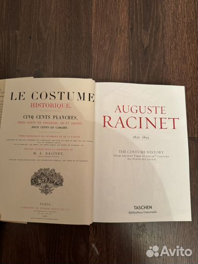 Costume History Auguste Racinet - книга-фотоальбом