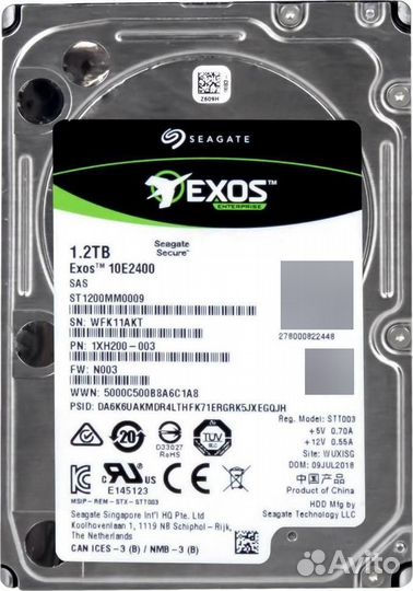 Жёсткий диск HDD Seagate ST1200MM0009