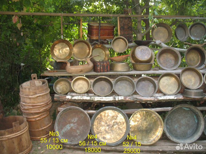 Тазы латунные для варенья старинные Царские и СССР