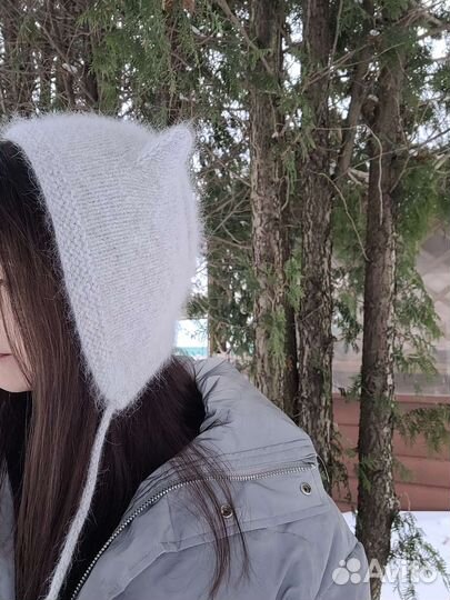 Шапка с ушками, весенняя, детская шапка с ушками