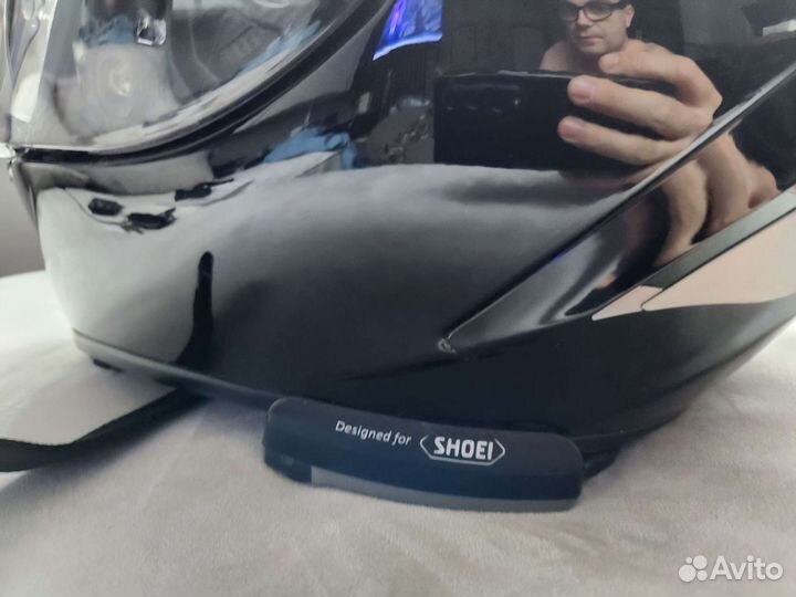 Шлем shoei x spirit 3, гарнитура cardo, фотохром