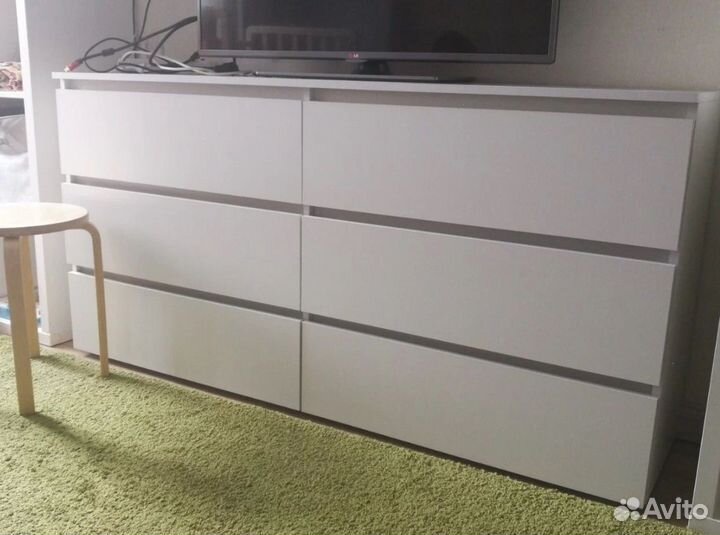 Комод Денвер белый матовый