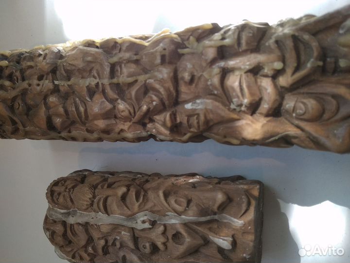 Подсвечники дерево авторская работа винтаж