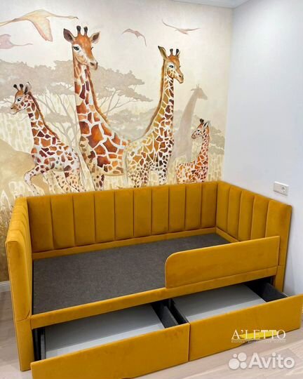 Детская кровать с мягкими бортиками на заказ