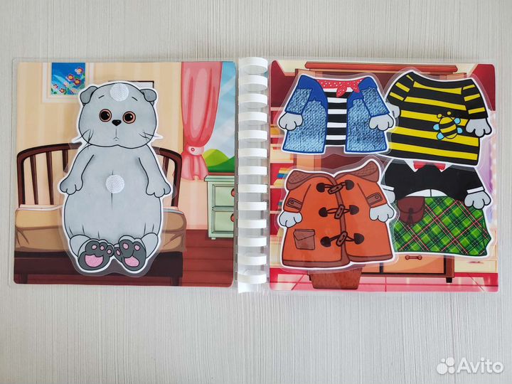 Альбом на липучках Кот Басик