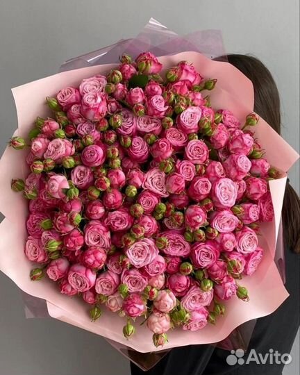 Цветы розы букеты с доставкой.кустовые розы