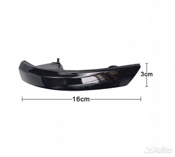 Бегающие поворотники ford Focus 2,3 Черные