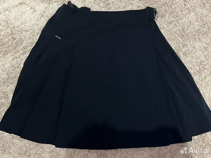 Юбка школьная синяя
