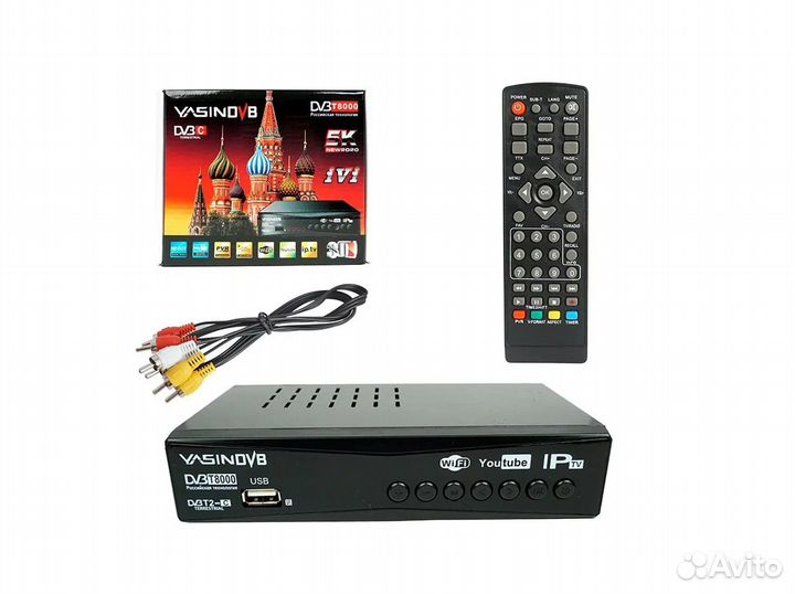Цифровая тв приставка yasin DVB T8000 T2/C/Miracas